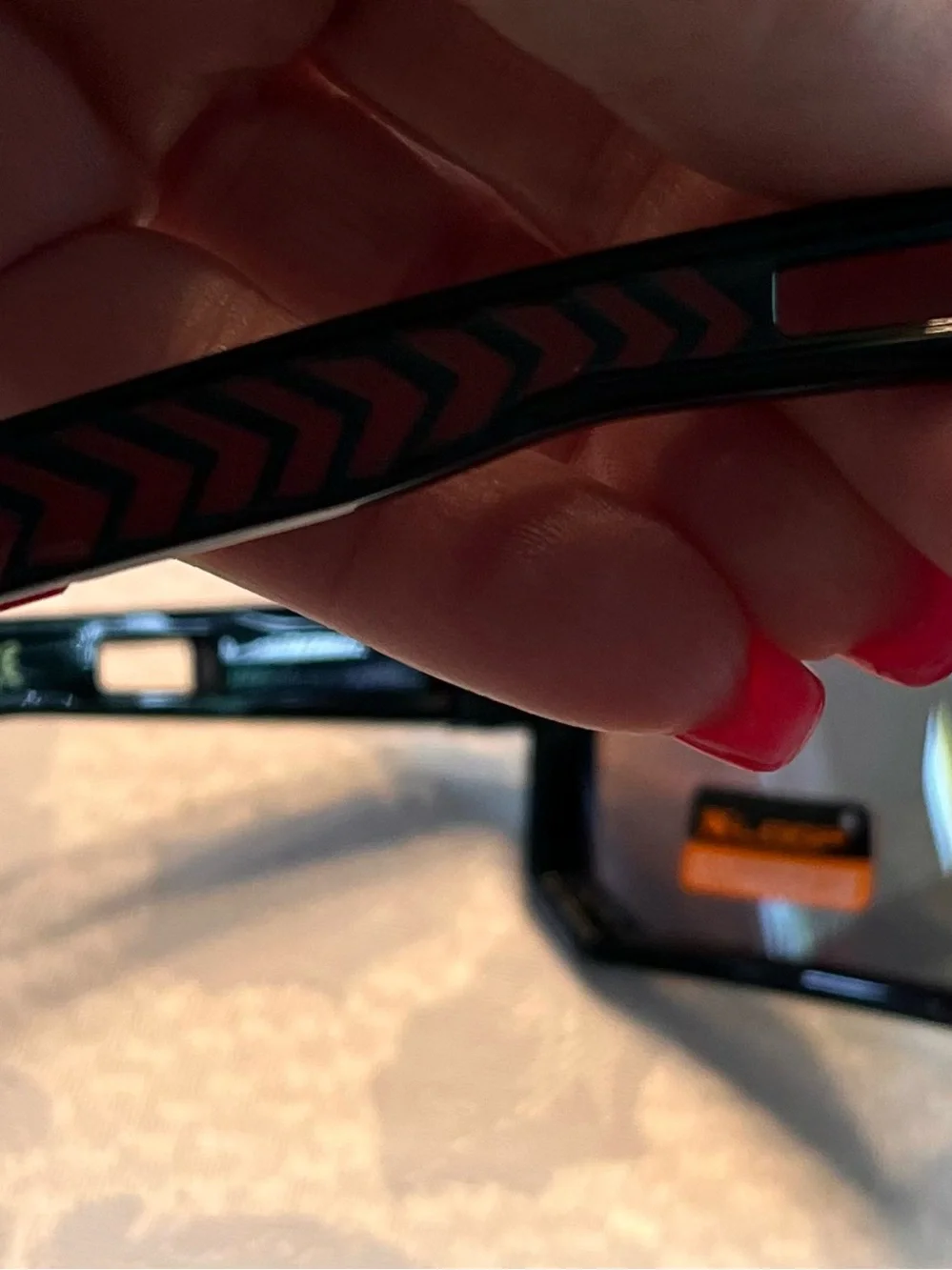 Sport Shield Sunglasses - Red/Orange Mirrored Lens